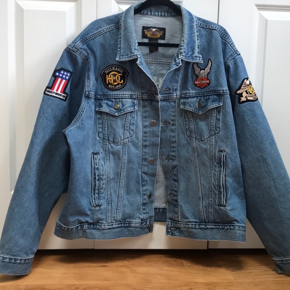 Vintage Harley Davidson jean jacket